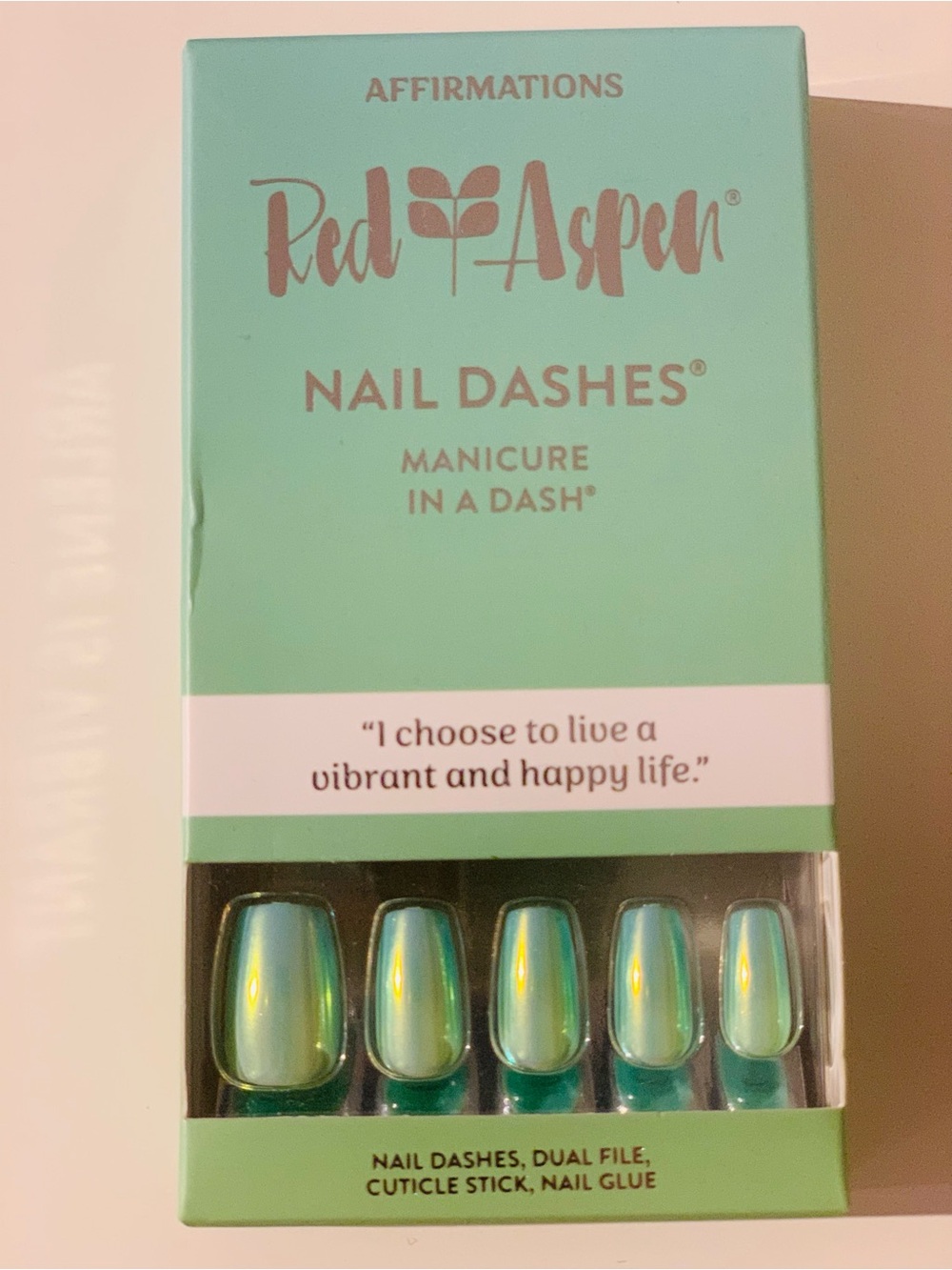 Red Aspen Nail Dashes Press-On Nails